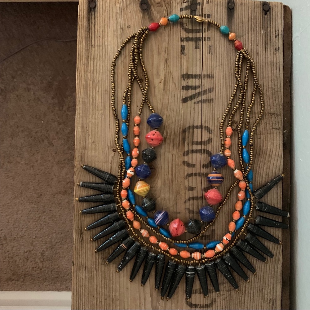 Paper bead Necklace